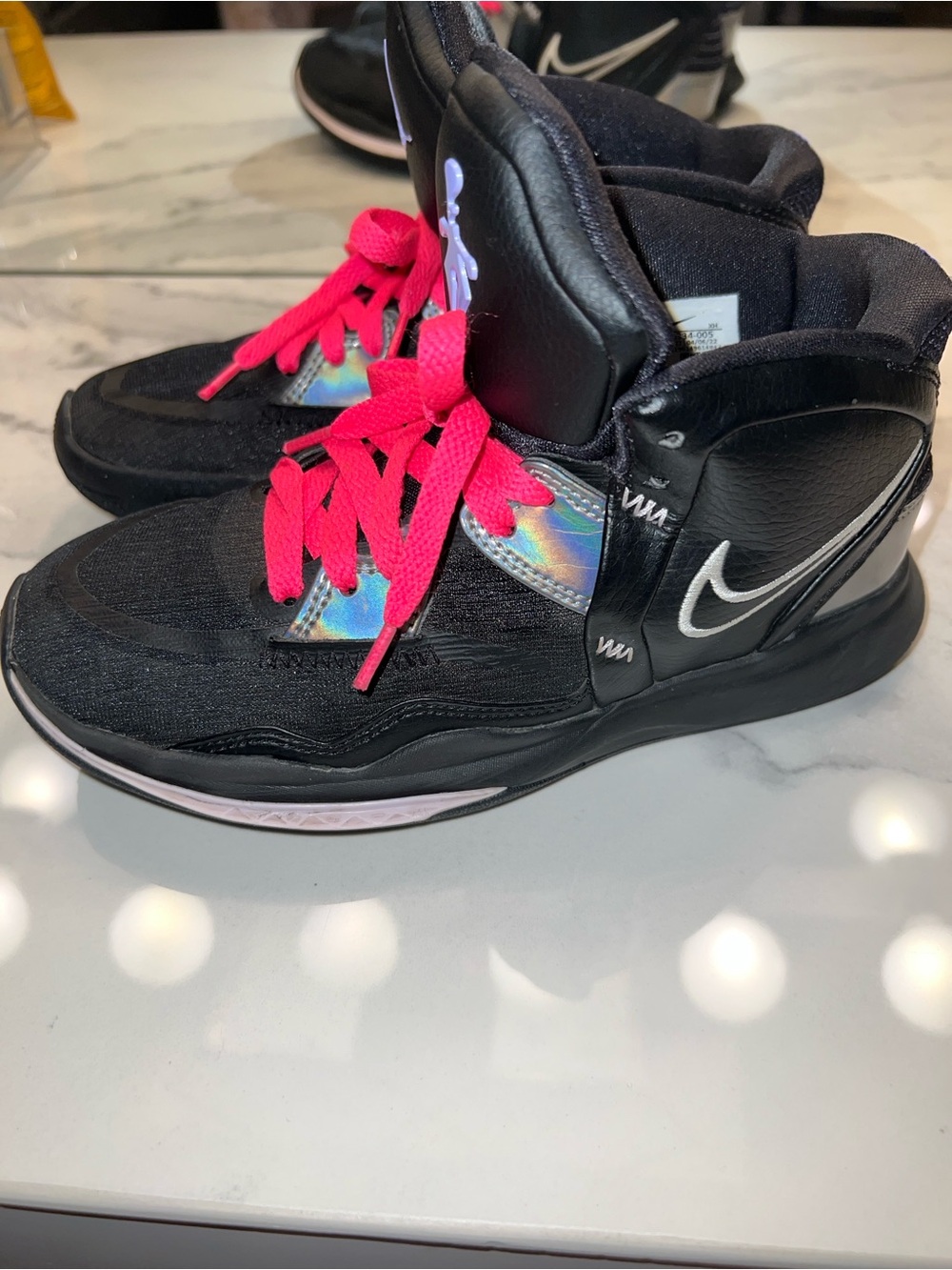 Nike Kyrie Infinity Black Metallic Silver GS